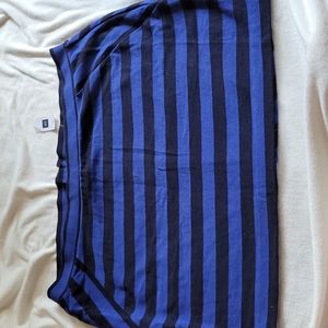GAP Blue and Black Stripe Skirt